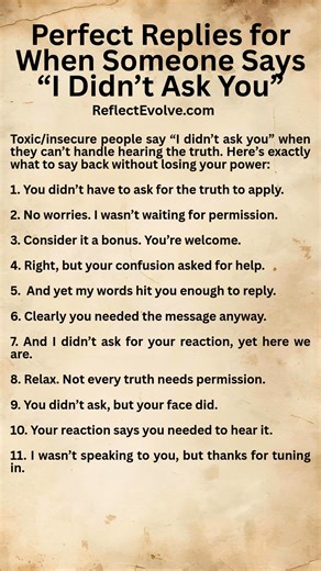 16K views · 51 reactions | These replies protect your peace without lowering your energy. | ReflectEvolve | Facebook