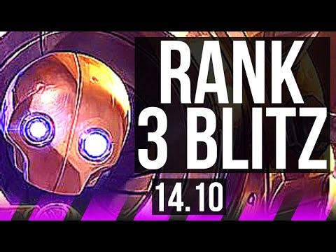 BLITZCRANK & Corki vs ZILEAN & Caitlyn (SUP) | Rank 3 Blitz, 66% winrate | EUW Challenger | 14.10