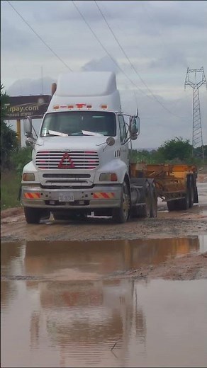 Truck Battles Massive Mud Pit! 🚛⚠️