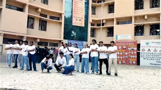 Dayananda Sagar PUcollege on Instagram: "🔥 Sagar Fiesta 2025 kicked off with a bang! 🔥 The grand opening at DSPUC had the campus buzzing with energy and excitement! 🎉 Students set the stage on fire with an epic flash mob and dance moves that got everyone grooving! 💃🕺 Laughter, music, and pure joy filled the air — a perfect start to an unforgettable fiesta! ✨ Here’s to more vibes, more fun, and more memories! ❤️ #SagarFiesta2025 #DSPUC #VibeCheck #FlashMobFever #DanceGoals #CollegeLife #Daya