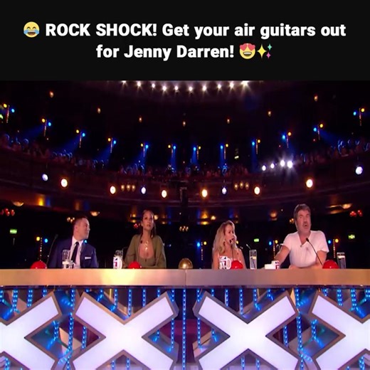 ROCK SHOCK! Get your air guitars out for Jenny Darren! BGT 🤯🔥 Full video check in the comment.👇👇👇 | Foxis SHow