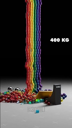 Metal Ball Smashes Through Glass into 20K Colorful Marbles | Satisfying Physics #relaxing
