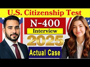 2025 New, Real Interview of U.S. citizenship, N-400 Naturalization Interview, Small talk #english