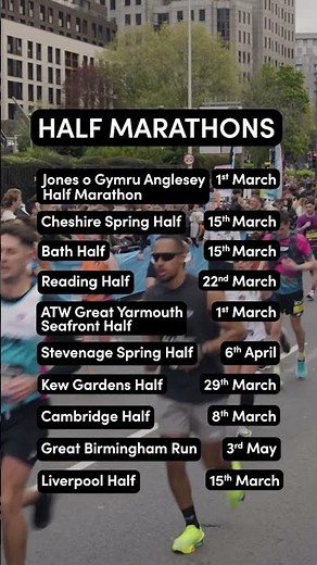 Spring half marathons with spaces still available 👀