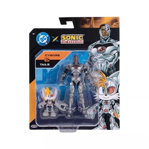 Sonic the Hedgehog X DC Cyborg & Tails as Cyborg 5" Action Figure 2 Pack