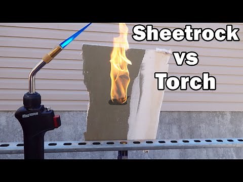 Torch vs Sheetrock will it Burn