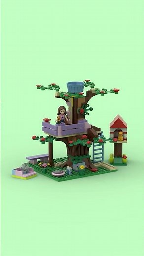 Lego - 3065 - Olivia's Tree House - Friends Tree Houses - 2012 #lego #legotimelapse #legofriends