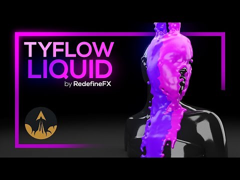 Pouring LIQUID with TyFlow & tyMesher! - 3Ds Max Tutorial by #RedefineFX