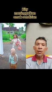 kitu meninggalkan emak sendirian#funny #lucu #nabeldanmama