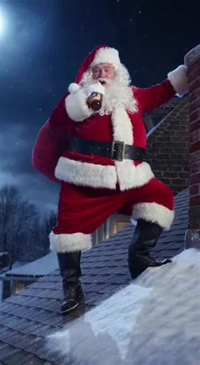Drunk Santa Claus falling off the roof #santa #drunksanta #drunk #christmas #merrychristmas