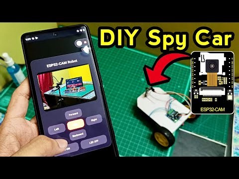 DIY Spy Car with ESP32-CAM | Wi-Fi Controlled Surveillance Car Project