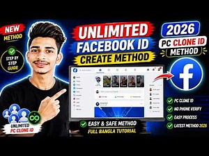 Unlimited Facebook ID Create Method 2026 | Pc Clone ID Method 2026 | FB Pc Clone 100 Working Method