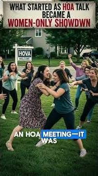 What Started as HOA Talk Became a Women-Only Showdown