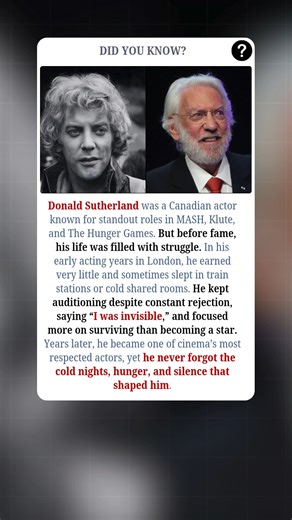 219K views · 1.3K reactions | Donald Sutherland was a Canadian actor...