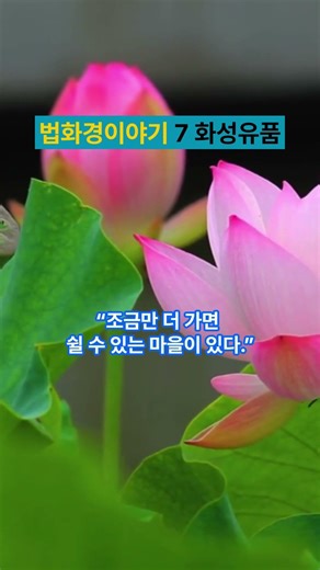 Lotus Sutra Story Part 7 🌸 If you are tired, it is okay to take a break #LotusSutra #HwaseongYuch...