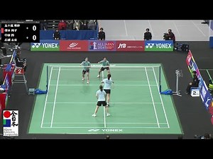 【総合2024】女子ダブルス準々決勝｜五十嵐有紗（BIPROGY）／櫻本絢子（ヨネックス）vs 中原鈴／広瀬未來（筑波大学）