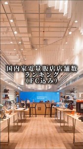 国内家電量販店店舗数ランキング