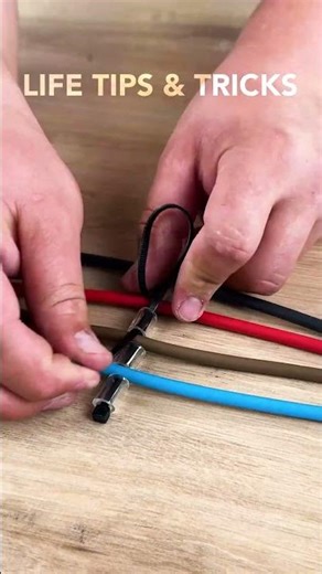 Wire organizing hack using zip tie #smart #wire #organizing #trick