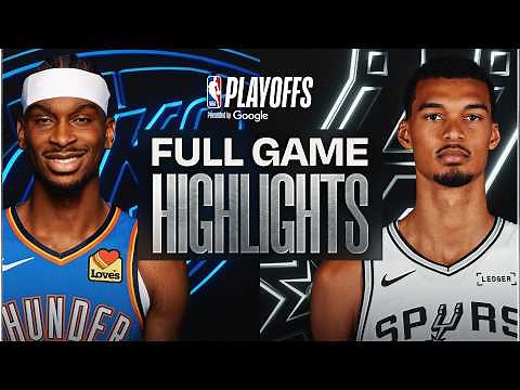 #1 THUNDER at #2 SPURS | FULL GAME 6 HIGHLIGHTS | May 28, 2026