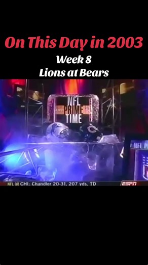 October 26, 2003 #nfl #nationalfootballleague #football #chicagobears #detroitlions