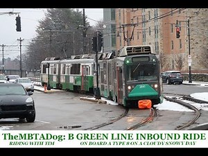 TheMBTADog - Riding with Tim: MBTA B Green Line Inbound via Commonwealth Avenue