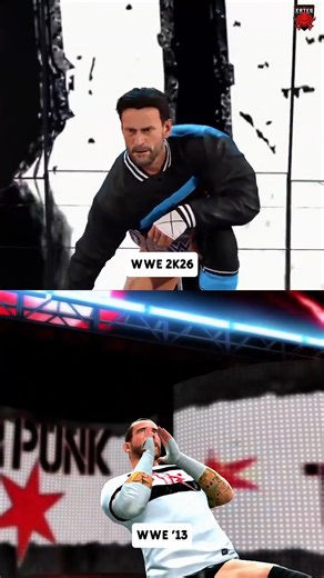WWE 2K26 CM Punk entrance vs WWE '13 | 2K Eater