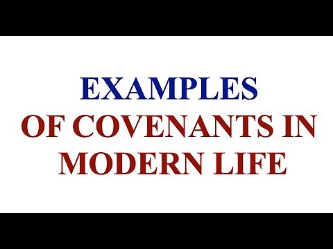 examples of covenants in modern life | examples of covenants today