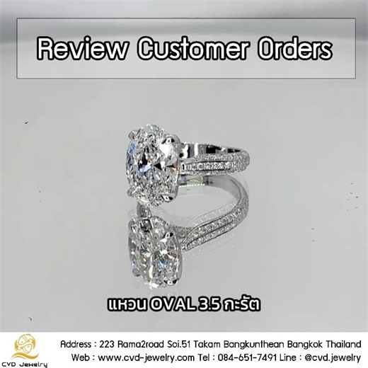 ✨ “งดงามเหนือกาลเวลา... ดั่งความรักที่ไม่มีวันจาง” ✨ แหวนเพชร CVD ไซน์หรู ดูแพง ใส่แล้วนิ้วเรียวยาวสง่างาม ตัวเรือนทองคำขาว18K เพชรยอด OVAL 3 กะรัต เจียระไนเหลี่ยมEX ไฟระยับทุกองศา ฝังเพชร CVD รอบก้าน 💖 สะท้อนความหรูหรา และ ความโรแมนติกในวงเดียว 💎 #ร้านเพชร #ร้านจิวเวลรี่ #เพชรแท้ #เพชรแลป #เพชรCVD #labgrowndiamond #แหวนแต่งงาน #แหวนเพชร #3กะรัต #OVALRING #OVALDIAMOND | CVD Jewelry ร้านขายส่ง แหวนเพชรแท้ ราคาถูก - Lab Grown Diamond