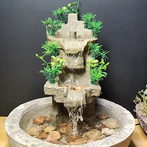 5M views · 37K reactions | Beautiful indoor waterfall water fountain making at home | M garden | Facebook