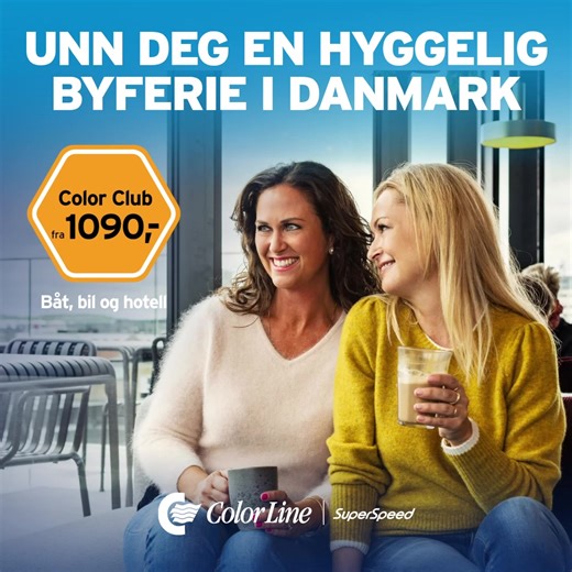 Det er kort vei til hyggelige byopplevelser i Danmark med Color Line. Bestill en pakkereise hos Color Line. | Color Line