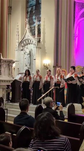 Щедрик | Carol of the Bells Chorus "Dumka" at Ukrainian Christmas Eve concert |St. Monica’s NYC 2015