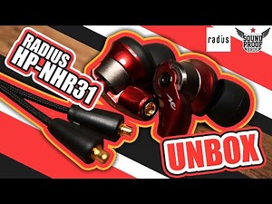 UNBOX Radius HP-NHR31 High MFD System MMCX Earphones By Soundproofbros