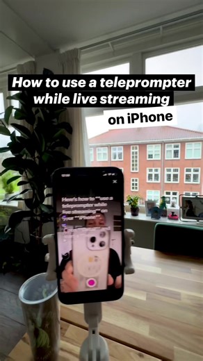 Using a Teleprompter for Live Streaming on iPhone