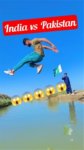 India ko challenge😱 long jump🦘 me power of Indian Army India vs Pakistan #viralvideo #indvspak
