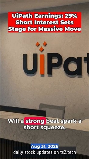 UiPath Earnings: 29% Short Interest Sets Stage for Massive Move #ArtificialIntelligence #Earnings