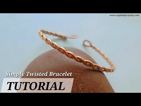 Simply Twisted Wire Bracelet Tutorial | Easy DIY Jewelry with Drill