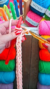 2M views · 11K reactions | Crochet cords can be made with two crochet hooks in this tutorial by Naztazia and uses a similiar technique as a lucet to be used for belts, bracelets, and bag handles. #reels #crochet #knitting #artist #yarn #tutorial #vintagestyle #howto #tipsandtricks #embroidery #naztazia | Naztazia | Facebook