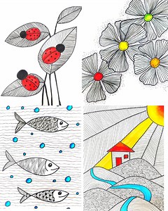 DIY easy doodle drawings for kids and beginners | Craftmerint