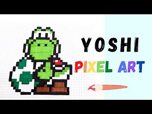 How to Draw YOSHI! #1 - Hand Drawn Pixel Art