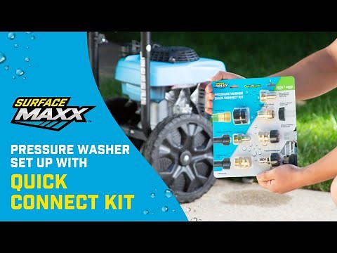 Pressure Washer Set up with the SurfaceMaxx® Quick Connect Kit