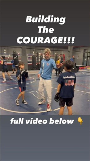 Coach Mike's way of developing the courage of his young students!!! #shorts