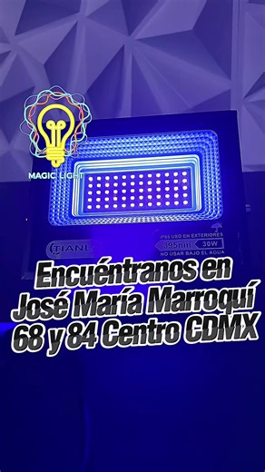 El reflector que no puede faltar esta temporada! 💜 Ven por tus reflectores 💡 UV listos para resaltar tu decoración neón para fiestas, decoración de espacios y más Disponibles en varias potencias y modelos ven por lo tuyos a José Maria Marroqui 68 o 84 en el Centro de la CDMX #magiclightmarroqui #reflector #luzuv #ultravioleta #luznegra