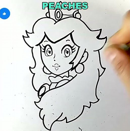 Dibujamos y Coloreamos a Peaches de Mario Bros | Dibujo para Dibujar y Colorear | Dibujos para niños