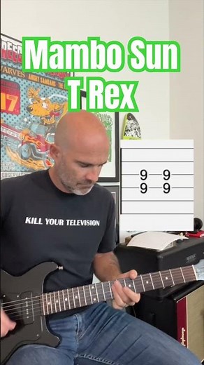 Mambo Sun T Rex Guitar Lesson + Tutorial #trex #guitar #lesson #marcbolan