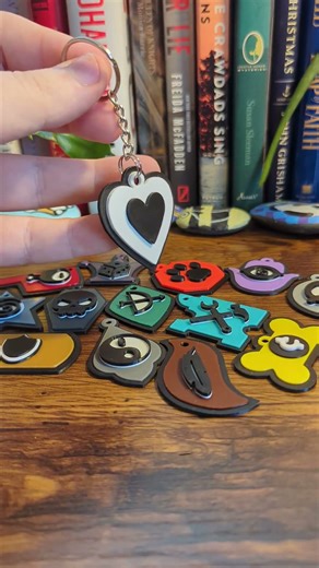 Mewgenics Class Collar Keychains