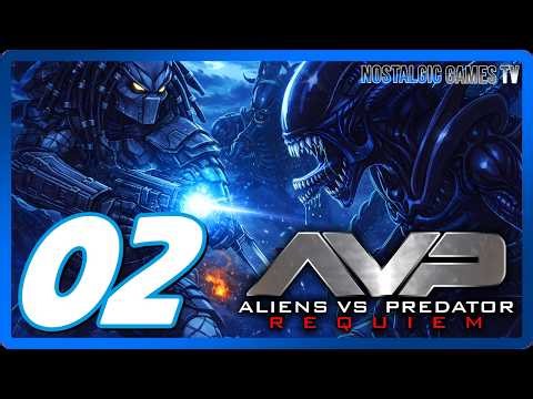 Aliens vs. Predator: Requiem #02 | The Crash Site | PSX | No Commentary |