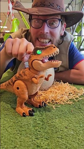 Watch the mighty T-Rex hatch and come to life right before your eyes with Primal Hatch 🐣🔥