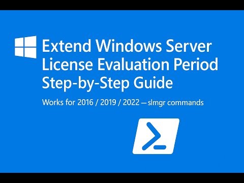 Windows Server 2022 Extend the Evaluation Windows server License Evaluation period.