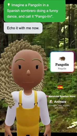 🦔 Pangolín (Pangolin) – Learn Spanish word in 30s