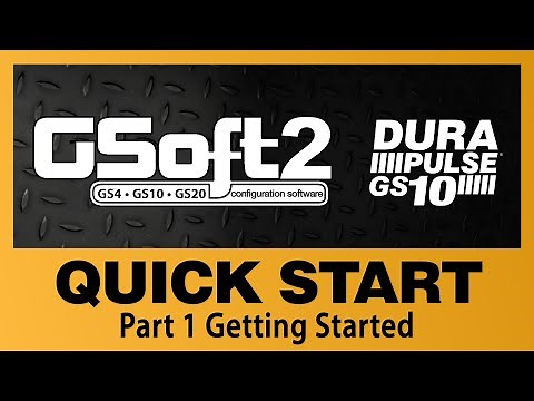 DURApuluse GS10 VFD GSoft2 - Part 1 Quick Start Programming from AutomationDirect